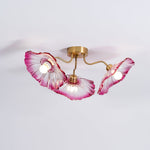 Lotus Leaf Glass Ceiling Lamp - Lamp Outdoor