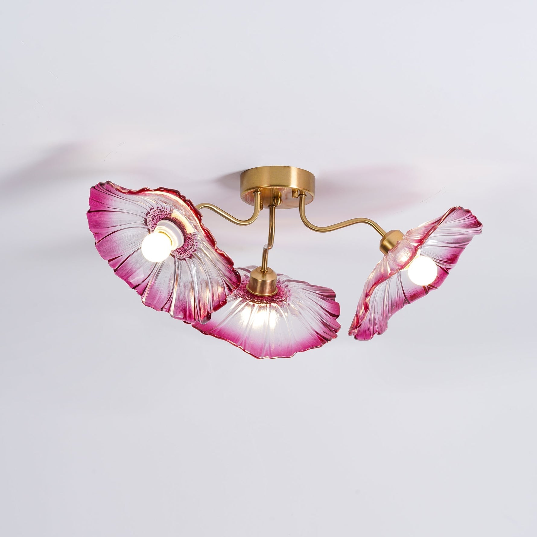 Lotus Leaf Glass Ceiling Lamp - Lamp Outdoor