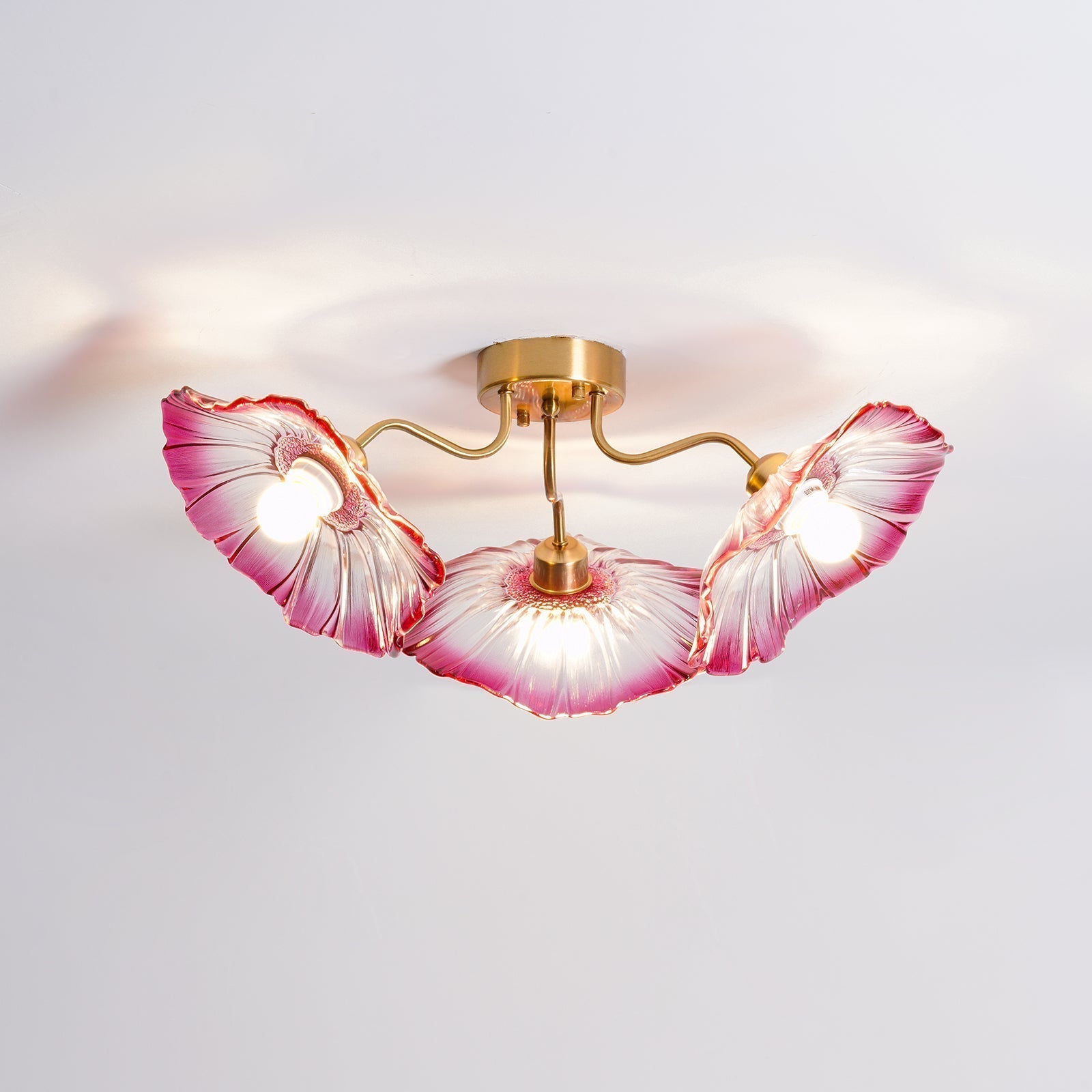 Lotus Leaf Glass Ceiling Lamp - Lamp Outdoor