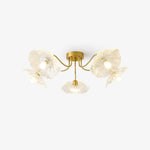 Lotus Leaf Glass Ceiling Lamp - Lamp Outdoor