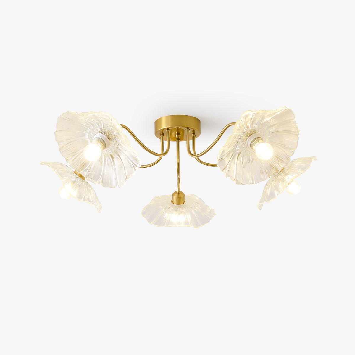 Lotus Leaf Glass Ceiling Lamp - Lamp Outdoor