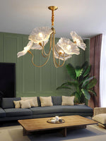 Lotus Leaf Glass Chandelier - Lamp Outdoor