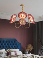 Lotus Leaf Glass Chandelier - Lamp Outdoor