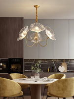 Lotus Leaf Glass Chandelier - Lamp Outdoor