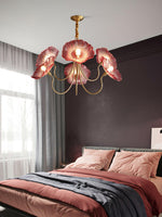 Lotus Leaf Glass Chandelier - Lamp Outdoor