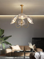 Lotus Leaf Glass Chandelier - Lamp Outdoor