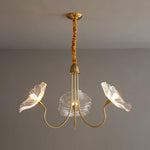 Lotus Leaf Glass Chandelier - Lamp Outdoor