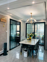 Lotus Leaf Glass Chandelier - Lamp Outdoor