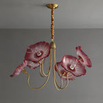 Lotus Leaf Glass Chandelier - Lamp Outdoor