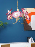 Lotus Leaf Glass Chandelier - Lamp Outdoor