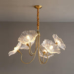 Lotus Leaf Glass Chandelier - Lamp Outdoor