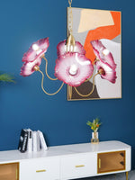 Lotus Leaf Glass Chandelier - Lamp Outdoor