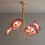 Lotus Leaf Glass Chandelier - Lamp Outdoor
