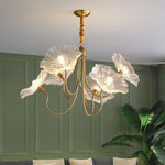 Lotus Leaf Glass Chandelier - Lamp Outdoor