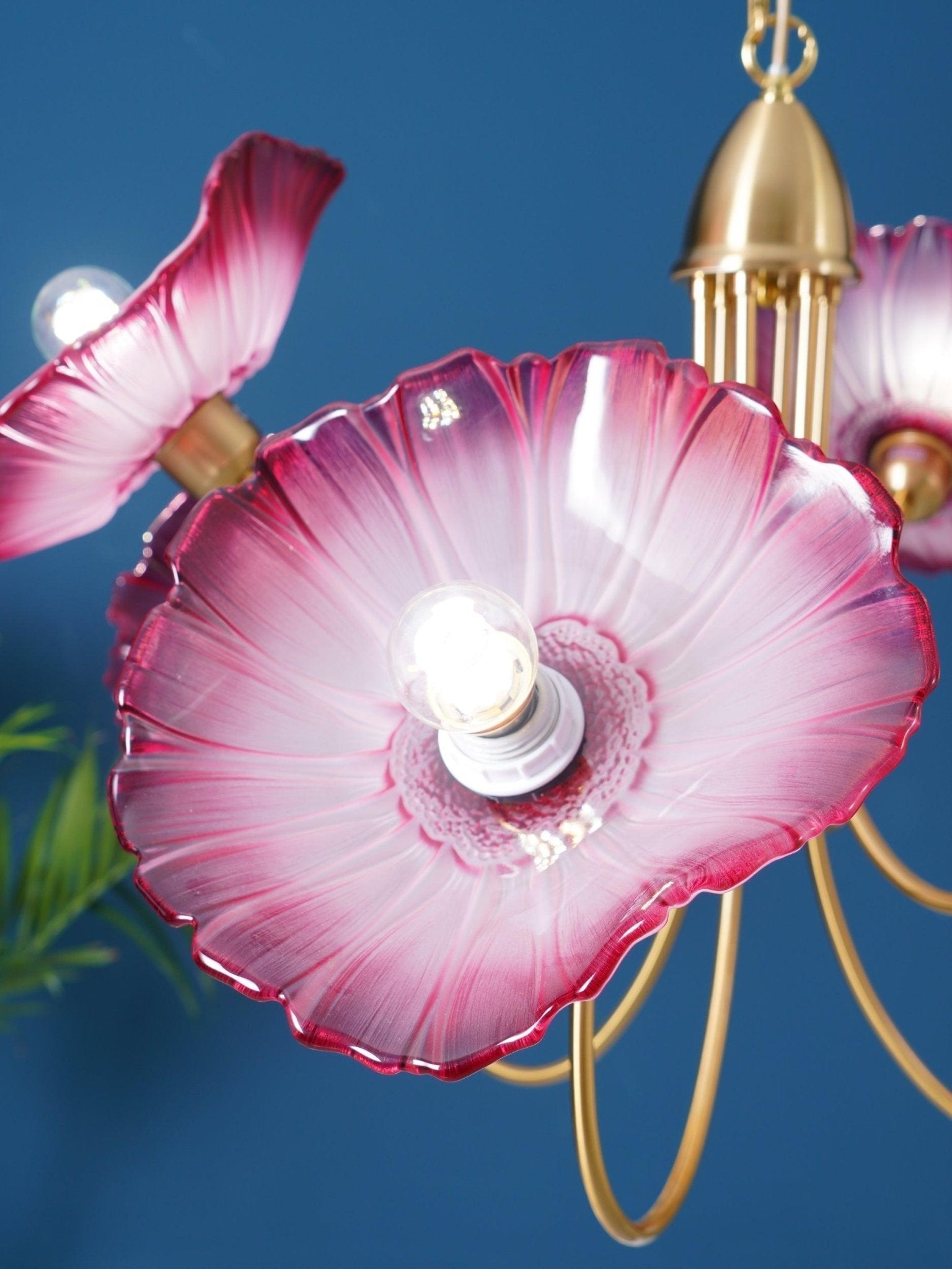 Lotus Leaf Glass Chandelier - Lamp Outdoor