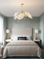Lotus Leaf Glass Chandelier - Lamp Outdoor
