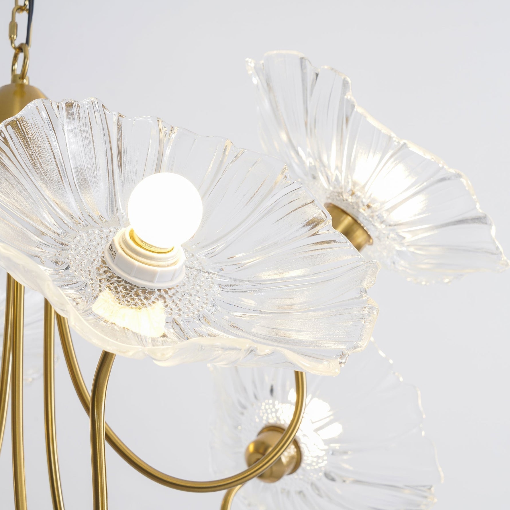 Lotus Leaf Glass Chandelier - Lamp Outdoor
