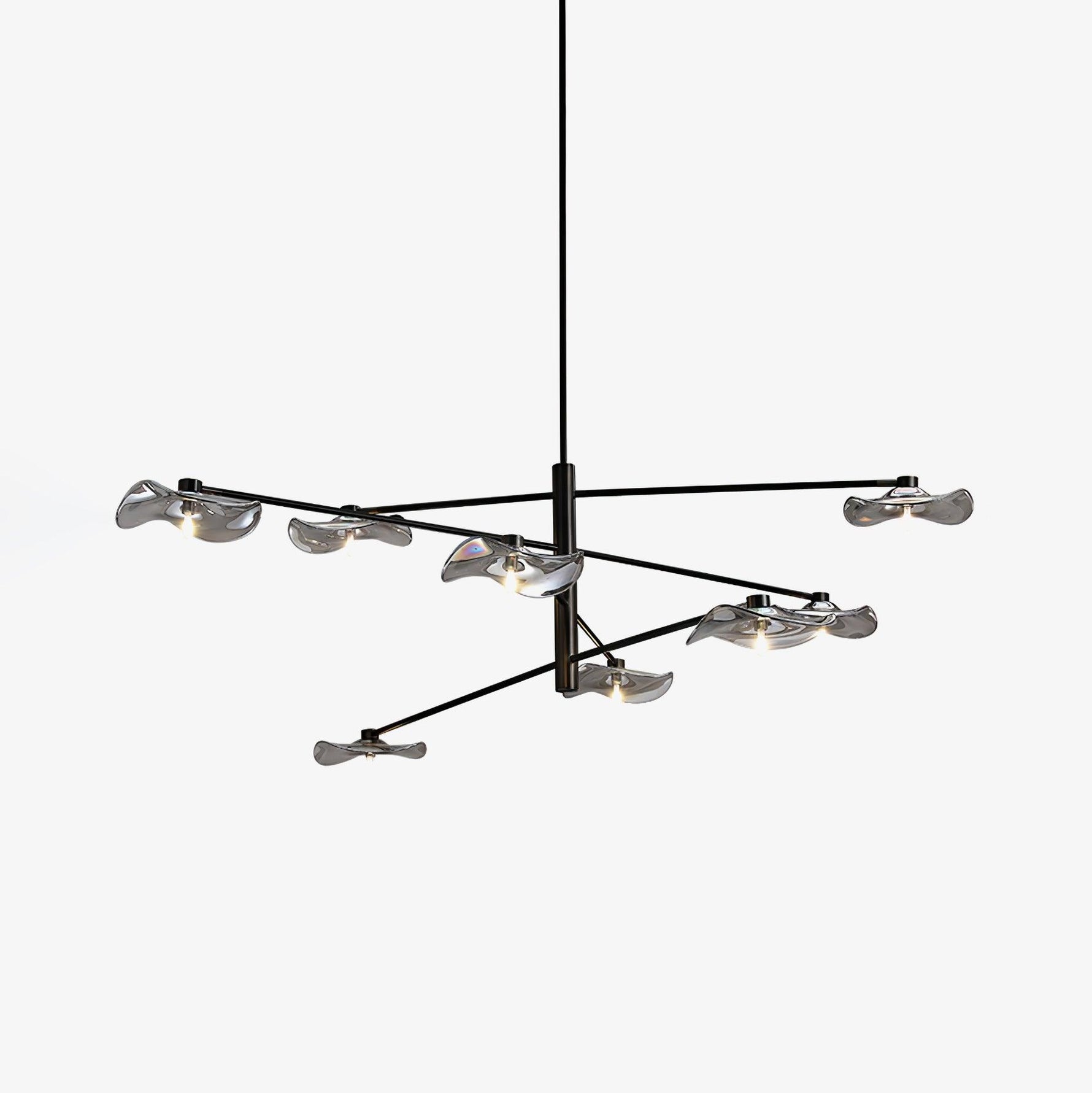 Lotus Leaves Glass Chandelier - Lamp Outdoor