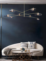 Lotus Leaves Glass Chandelier - Lamp Outdoor