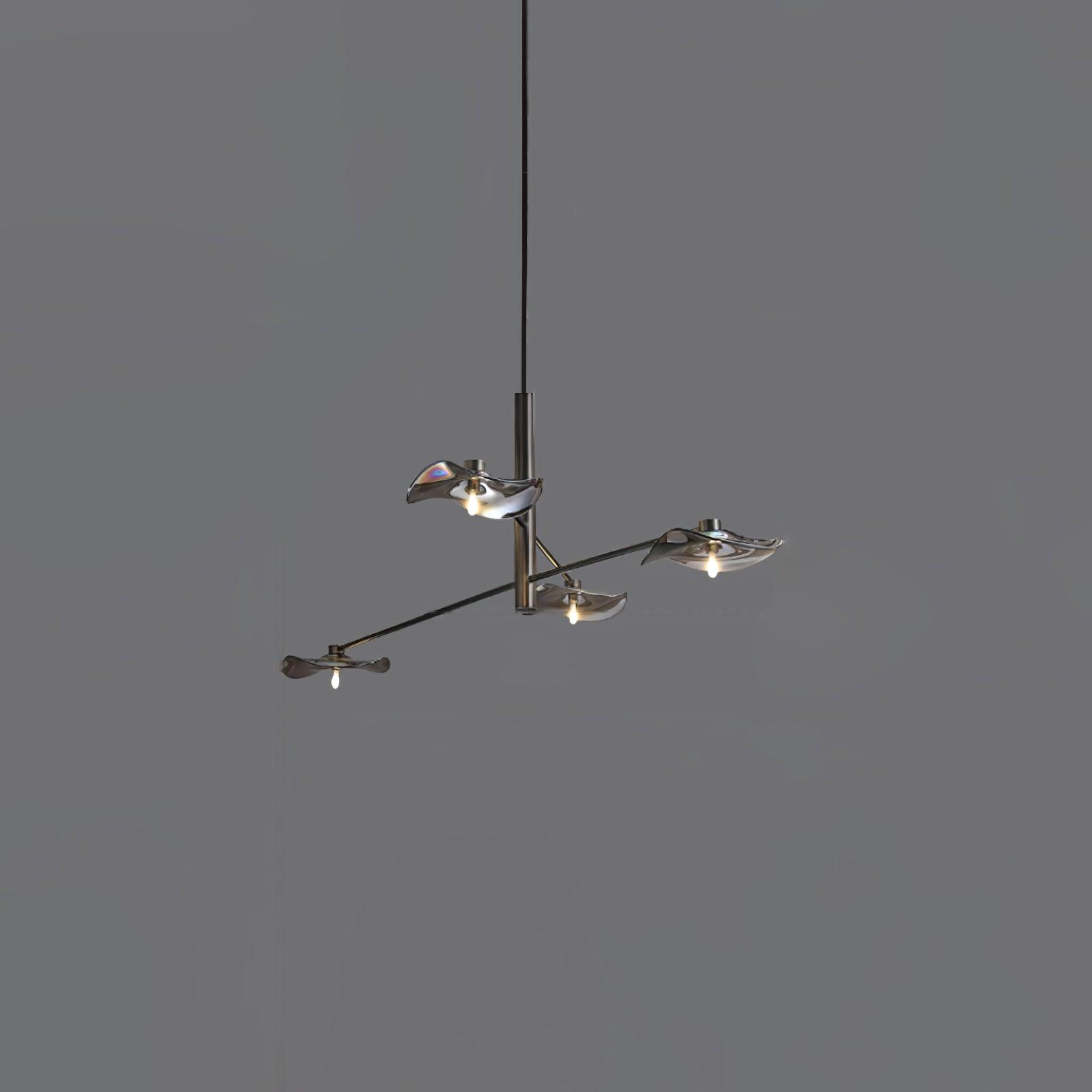 Lotus Leaves Glass Chandelier - Lamp Outdoor