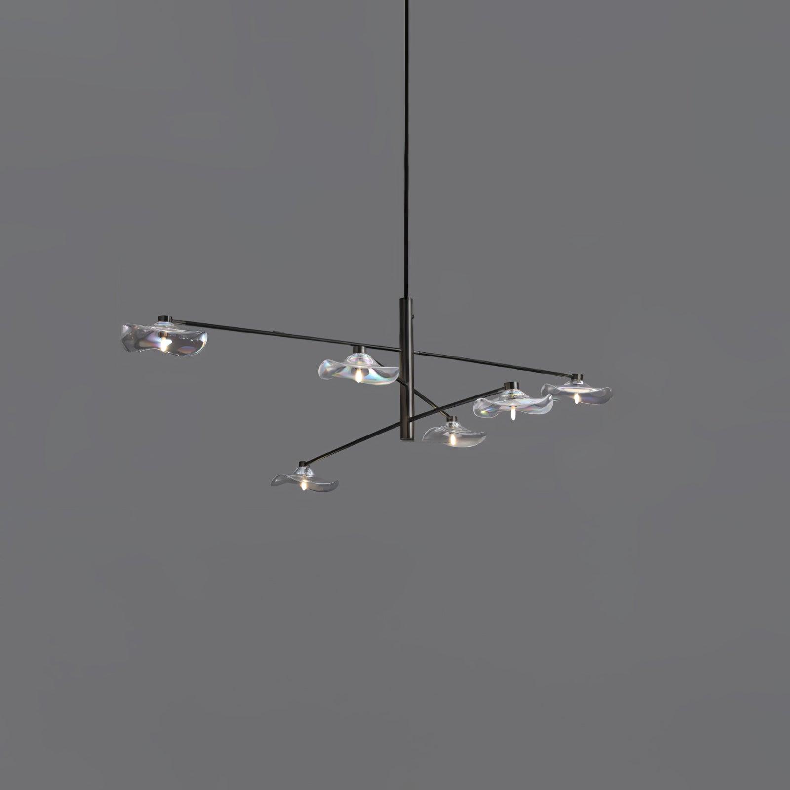 Lotus Leaves Glass Chandelier - Lamp Outdoor