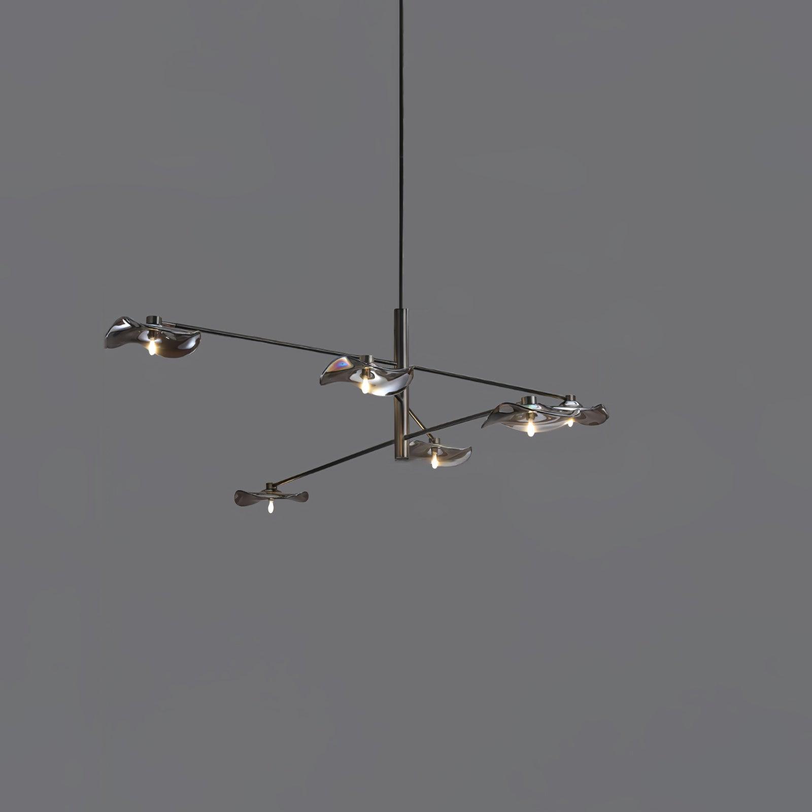 Lotus Leaves Glass Chandelier - Lamp Outdoor