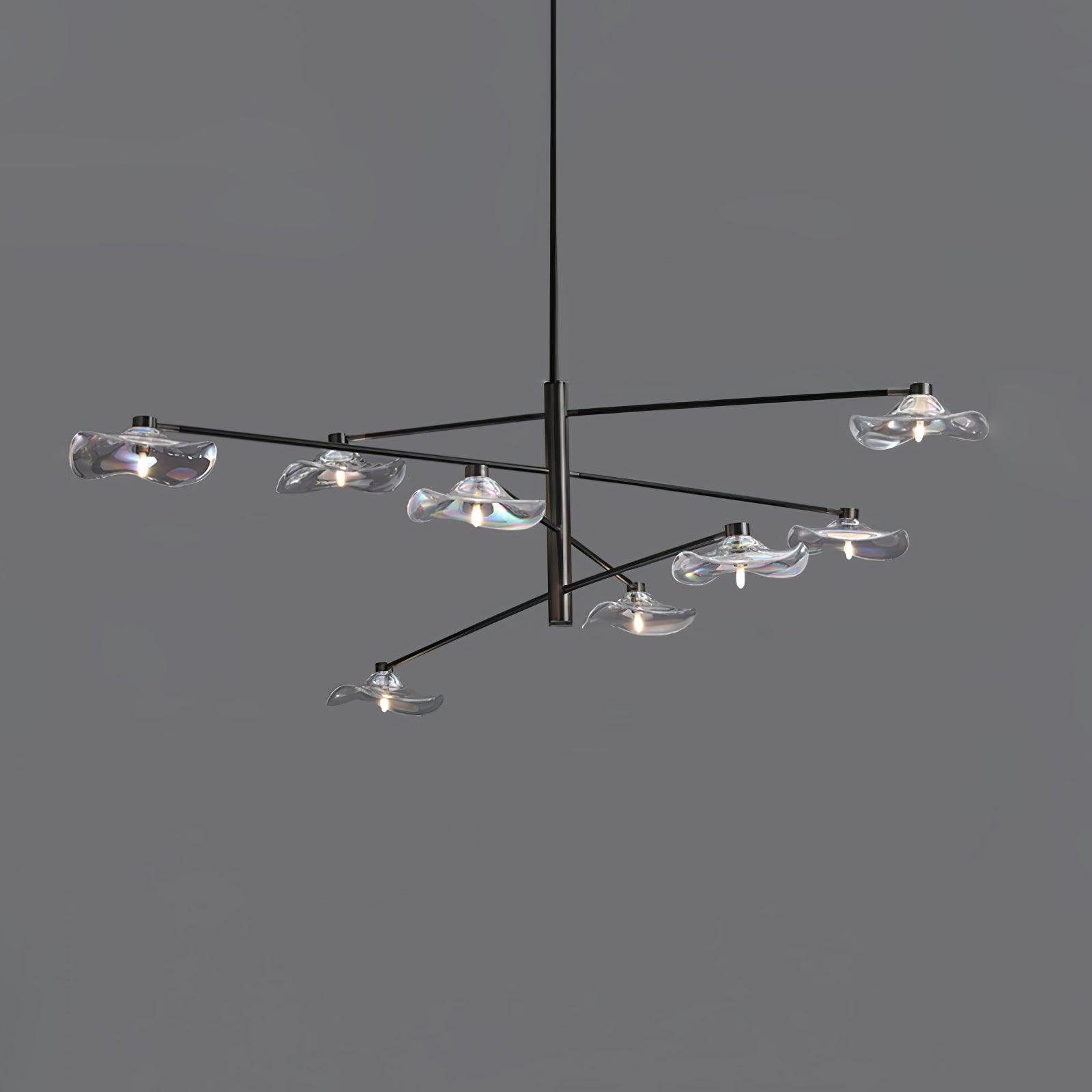 Lotus Leaves Glass Chandelier - Lamp Outdoor