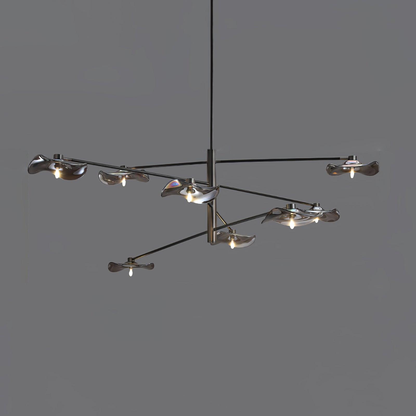 Lotus Leaves Glass Chandelier - Lamp Outdoor