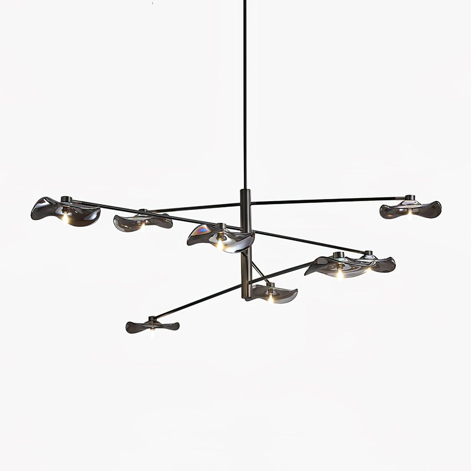 Lotus Leaves Glass Chandelier - Lamp Outdoor