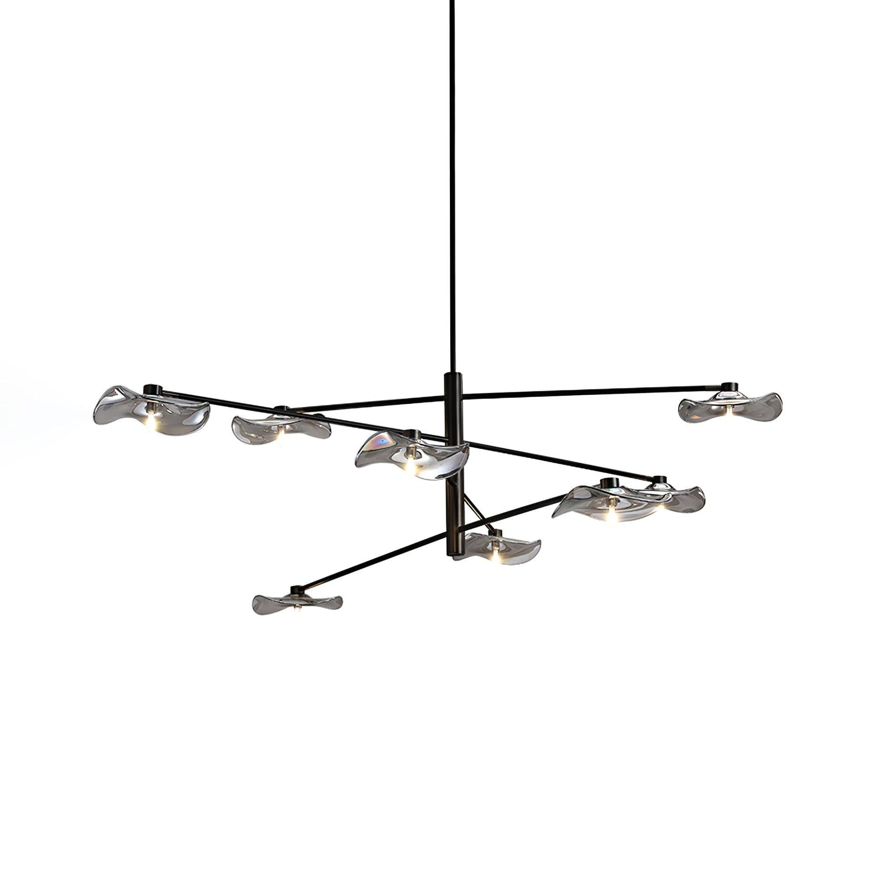 Lotus Leaves Glass Chandelier - Lamp Outdoor