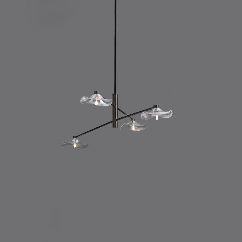 Lotus Leaves Glass Chandelier - Lamp Outdoor
