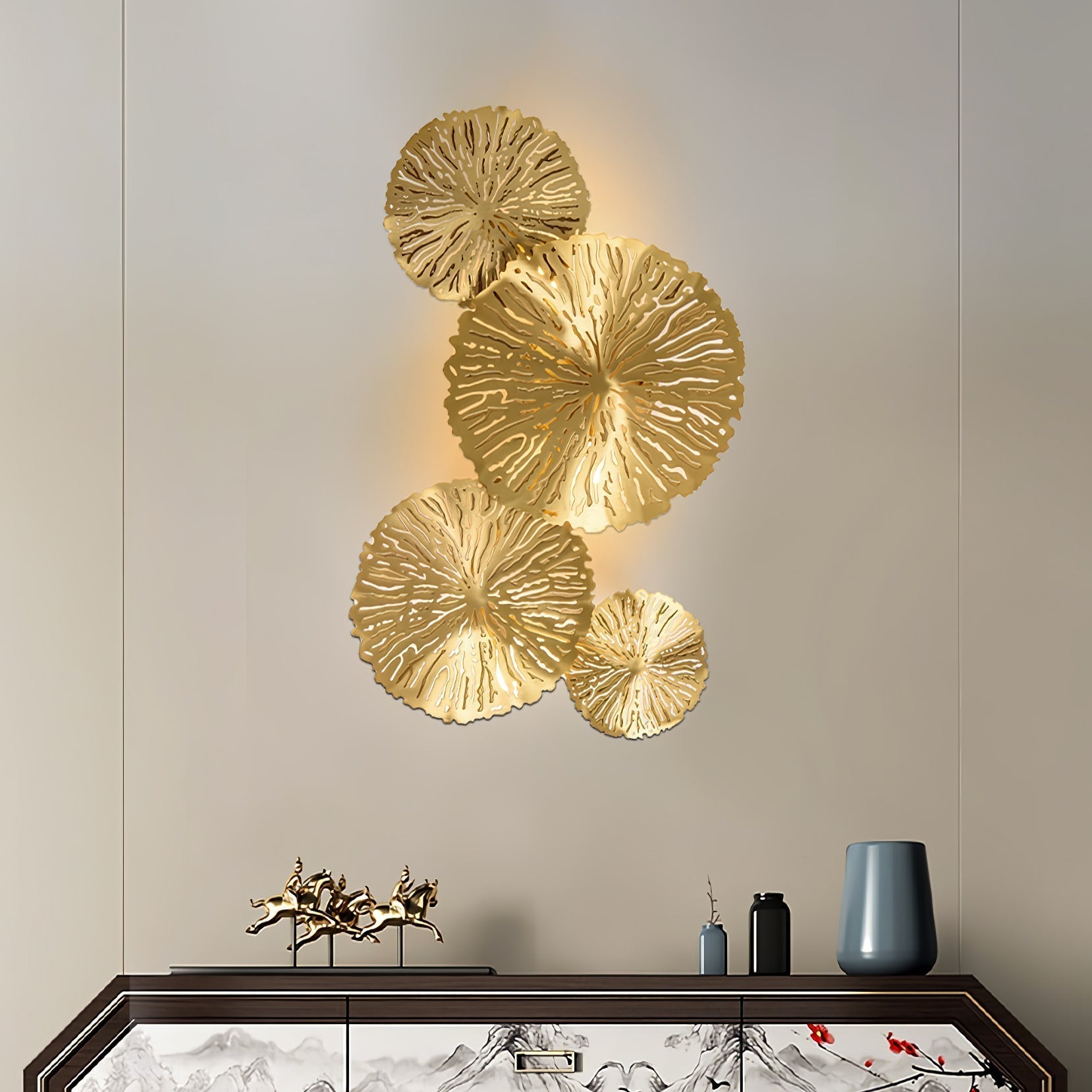 Lotus Leaf Wall Sconce - Lamp Outdoor