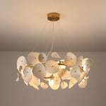 Virinira Modern Elegance Petal Metal Ceramic Chandelier - Lamp Outdoor