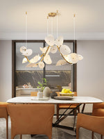 Virinira Modern Elegance Petal Metal Ceramic Chandelier - Lamp Outdoor