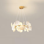 Virinira Modern Elegance Petal Metal Ceramic Chandelier - Lamp Outdoor