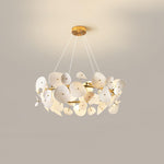 Virinira Modern Elegance Petal Metal Ceramic Chandelier - Lamp Outdoor
