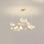 Virinira Modern Elegance Petal Metal Ceramic Chandelier - Lamp Outdoor
