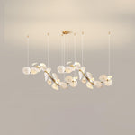 Virinira Modern Elegance Petal Metal Ceramic Chandelier - Lamp Outdoor