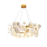Virinira Modern Elegance Petal Metal Ceramic Chandelier - Lamp Outdoor