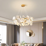 Virinira Modern Elegance Petal Metal Ceramic Chandelier - Lamp Outdoor