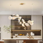 Virinira Modern Elegance Petal Metal Ceramic Chandelier - Lamp Outdoor