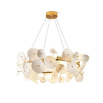 Virinira Modern Elegance Petal Metal Ceramic Chandelier - Lamp Outdoor