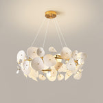 Virinira Modern Elegance Petal Metal Ceramic Chandelier - Lamp Outdoor