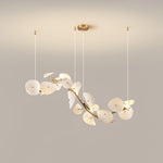 Virinira Modern Elegance Petal Metal Ceramic Chandelier - Lamp Outdoor