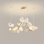 Virinira Modern Elegance Petal Metal Ceramic Chandelier - Lamp Outdoor