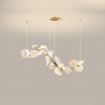 Virinira Modern Elegance Petal Metal Ceramic Chandelier - Lamp Outdoor