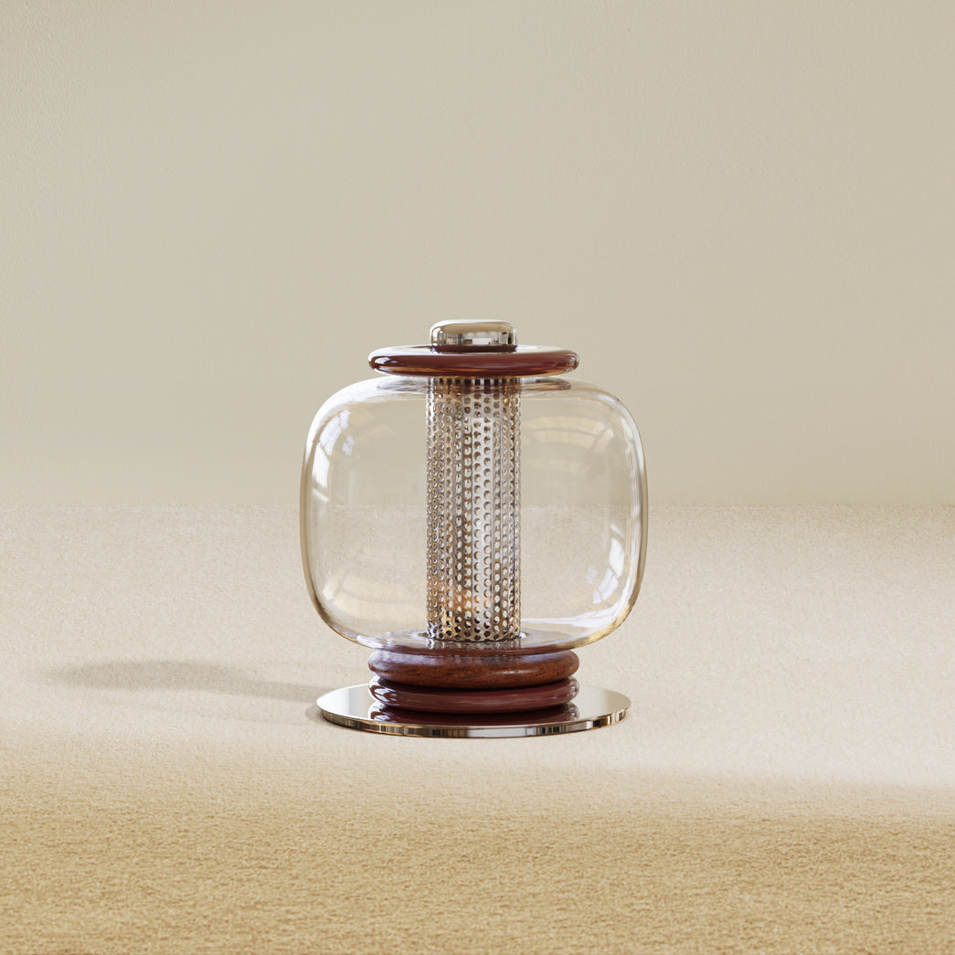 Loulou Modern Glass Table Lamp