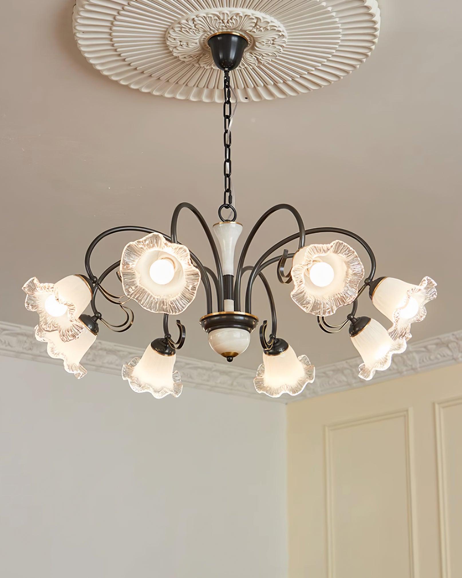Luce Black Chandelier - Lamp Outdoor