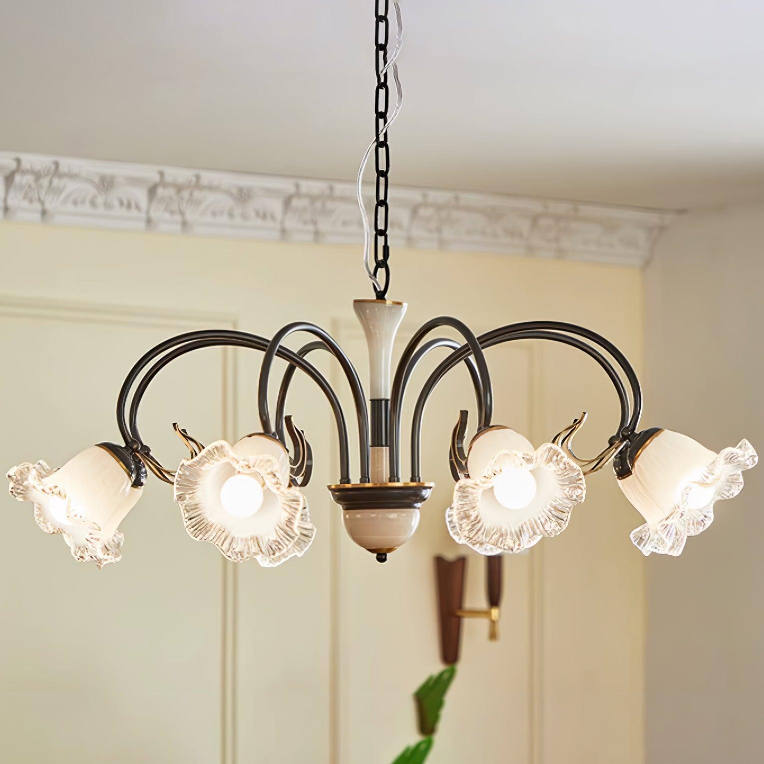 Luce Black Chandelier - Lamp Outdoor