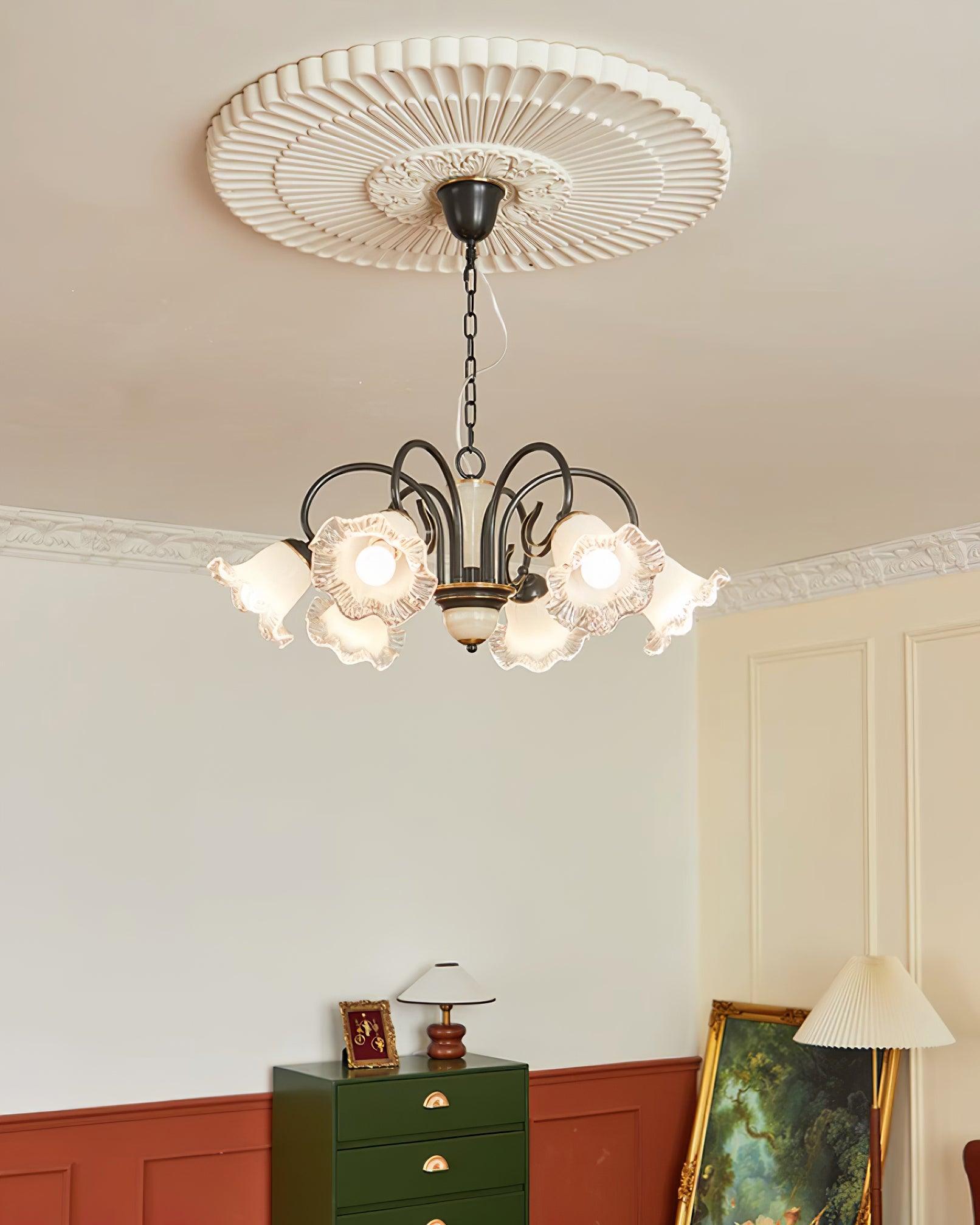 Luce Black Chandelier - Lamp Outdoor